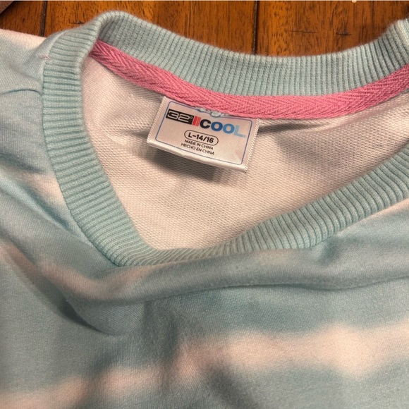 32 Degree Cool Blue and White Tie Dyed 2-Piece Shorts Set, Size L (14/16) - Picture 9 of 16